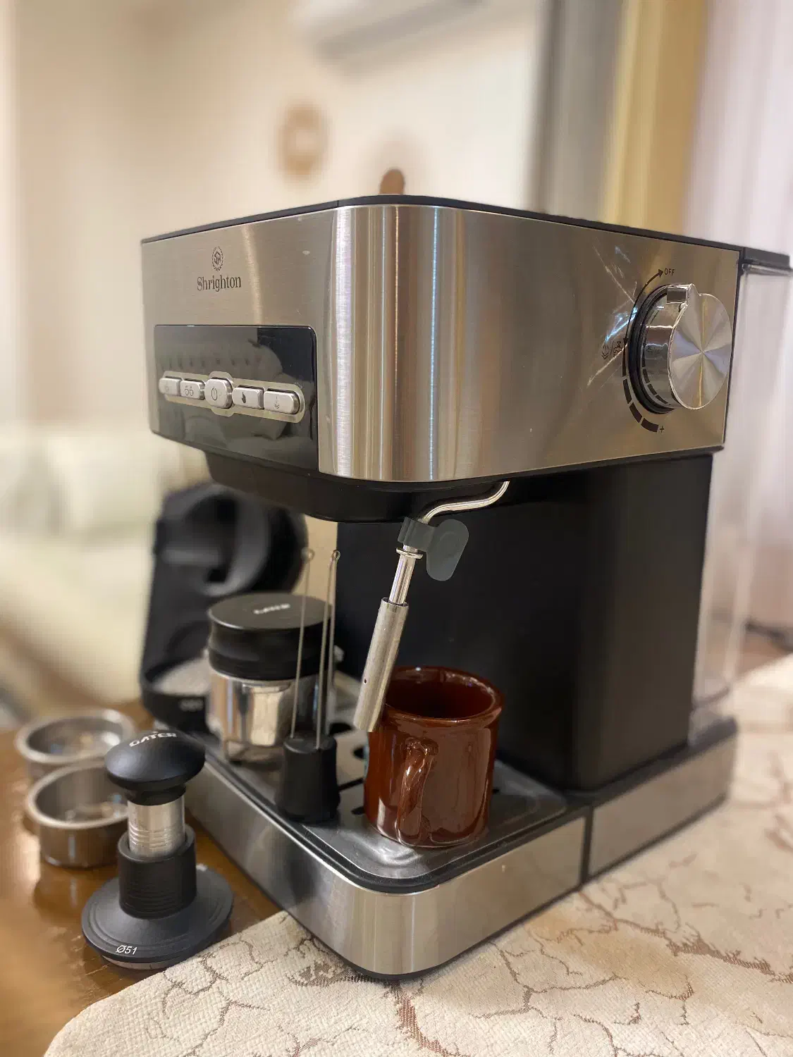 قهوه ساز شرایتون پمپ ایتالیایی|سماور، چایساز، قهوهساز|رشت, پل تالشان|دیوار