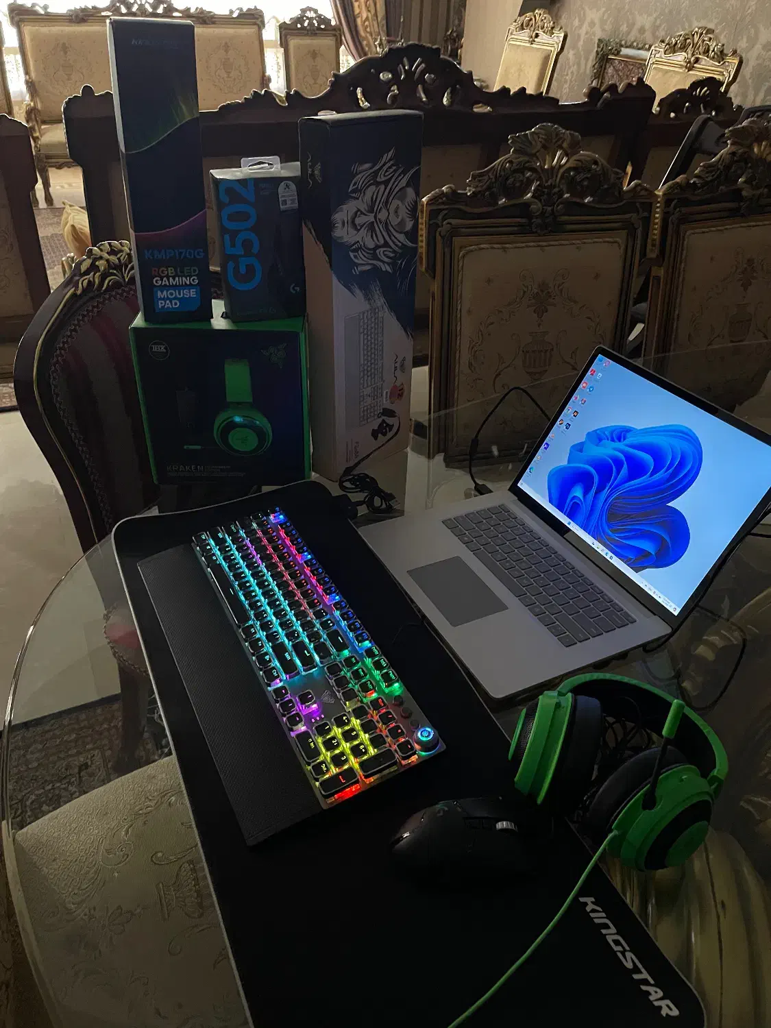 کیبورد و ماوس و هدست گیمینگ razer موس پد و هدفون|قطعات و لوازم جانبی رایانه|تهران, صادقیه|دیوار