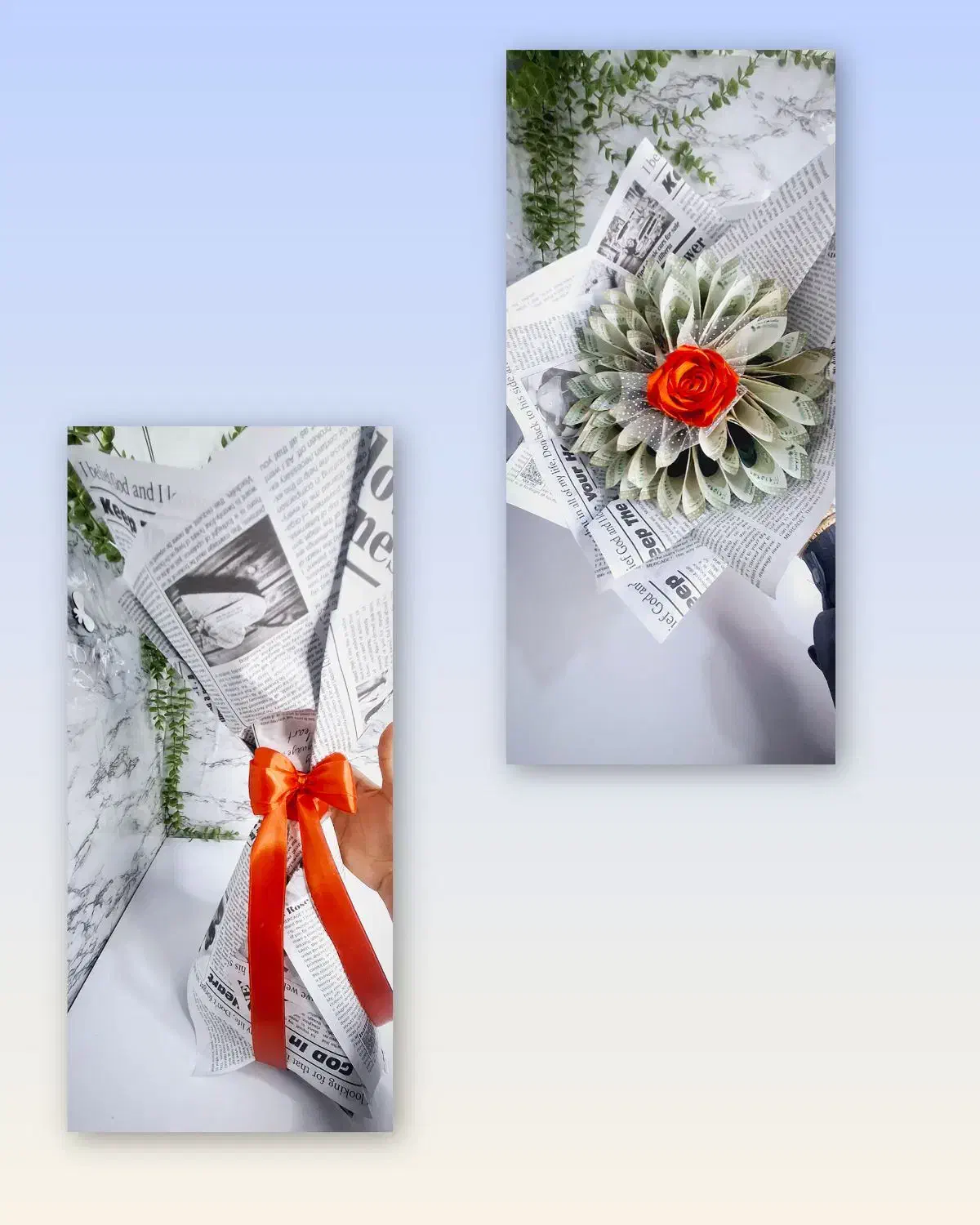 دسته گل پولی|گل مصنوعی|امیدیه, |دیوار