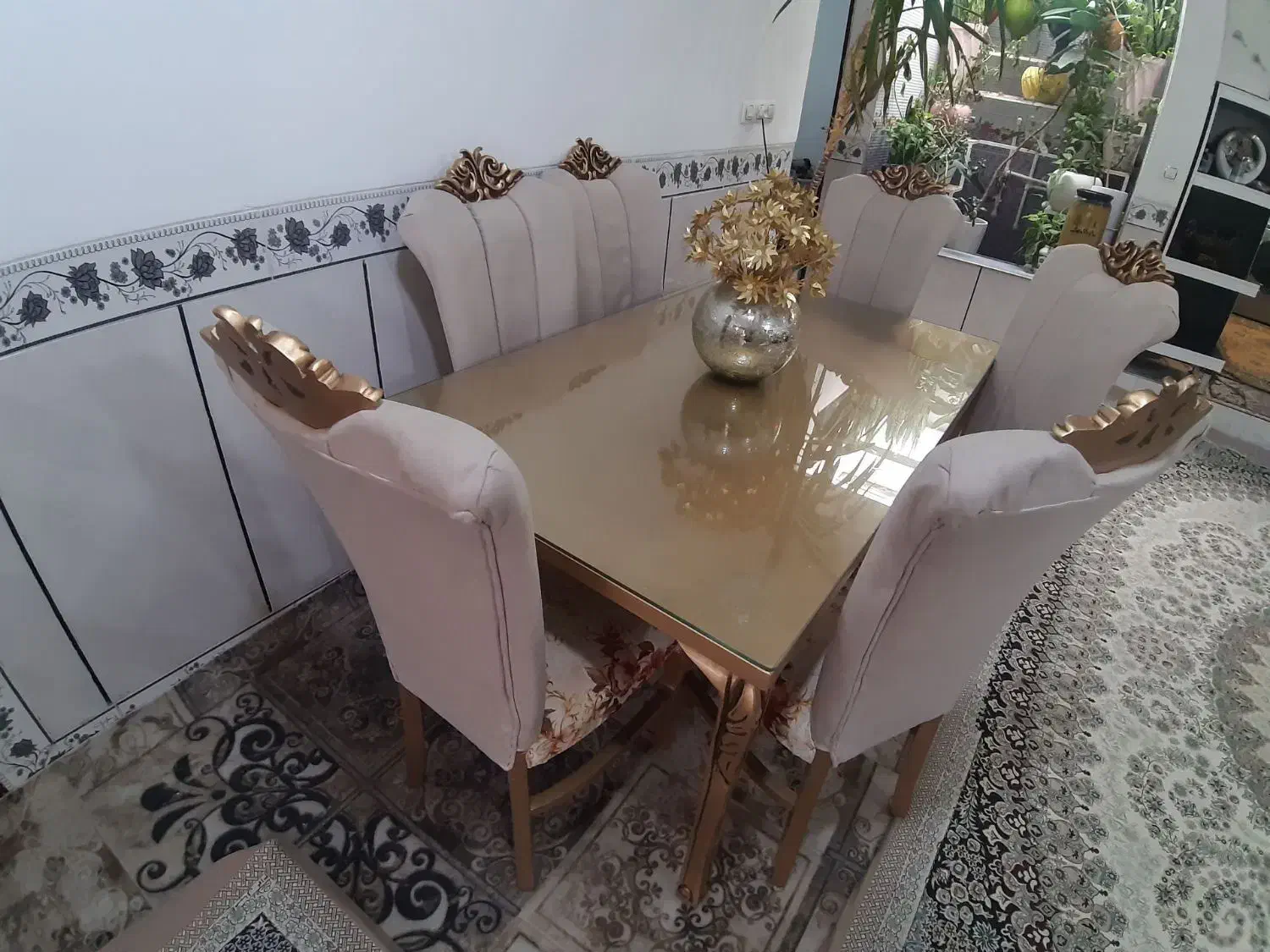 میز غذا خوری|میز و صندلی غذاخوری|کبودرآهنگ, |دیوار