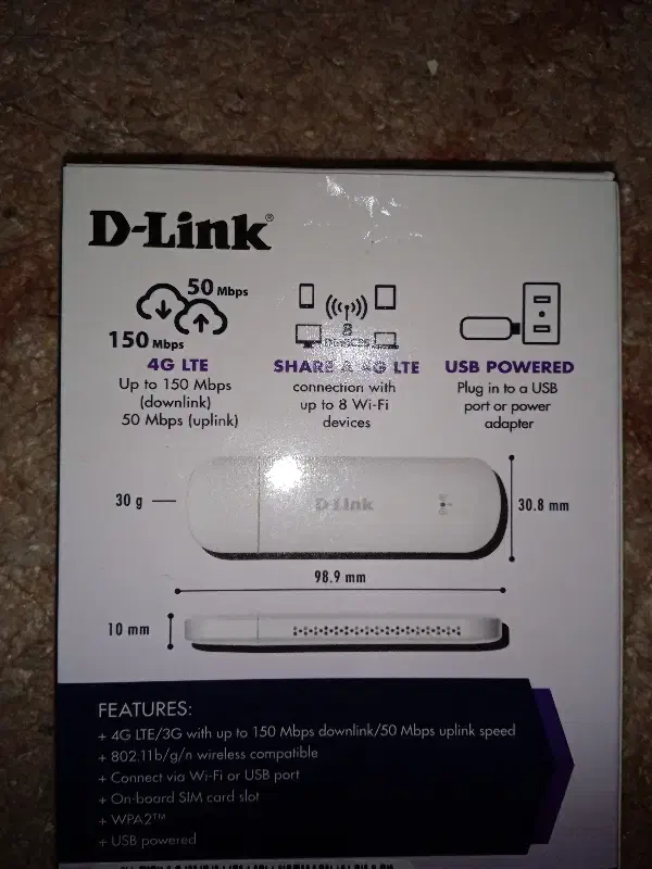 مودم جیبی 4G LTE قابل حمل دی لینک مدل DWR 910M|مودم و تجهیزات شبکه|تهران, میدان ولیعصر|دیوار