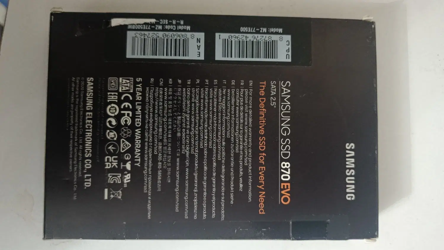ssd evo 870 500 gig|قطعات و لوازم جانبی رایانه|تهران, قصر فیروزه ۱|دیوار