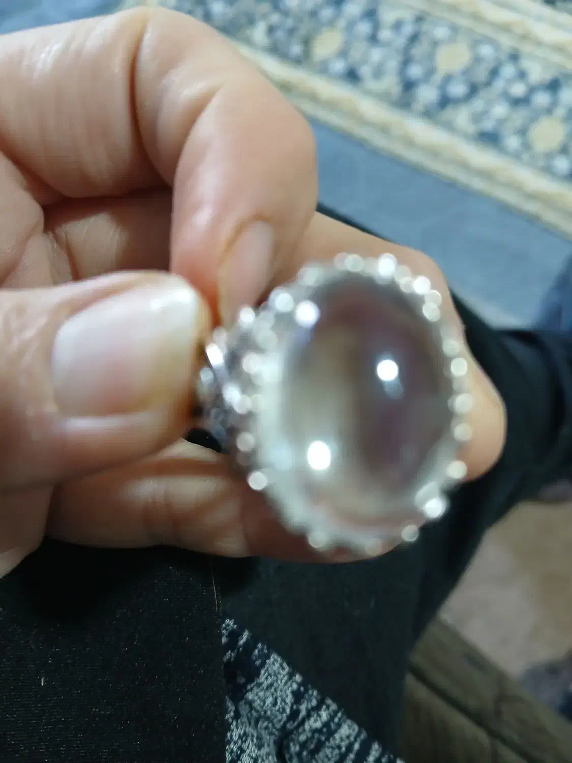 فروش انگشتر نقره نگین در نجف اصل|جواهرات|دوگنبدان, |دیوار