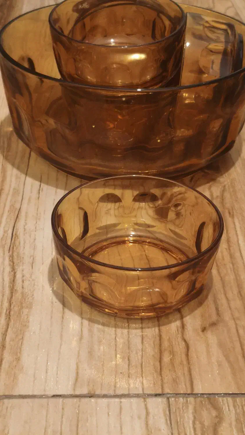 هفت پارچه عسلی رنگ  قدیمی فرانسه|کلکسیون اشیاء عتیقه|رشت, منظریه|دیوار