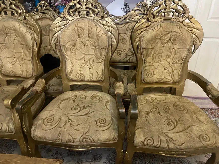 مبل سلطنتی ۹ نفره|مبلمان خانگی و میز عسلی|تبریز, |دیوار