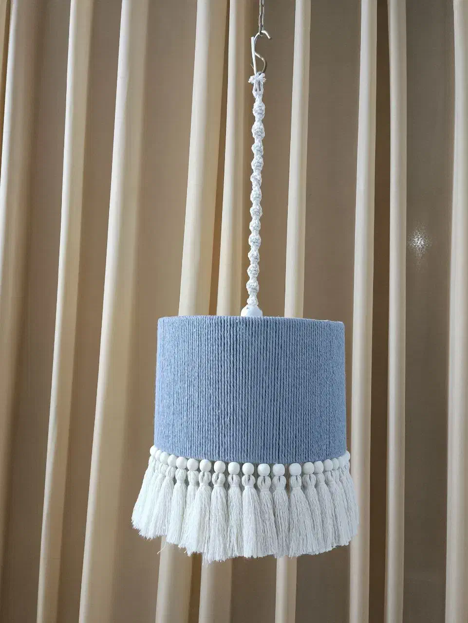 لوستر مکرومه / لوستر رافیا|چراغ خواب و آباژور|مشهد, توس (بلوار توس)|دیوار