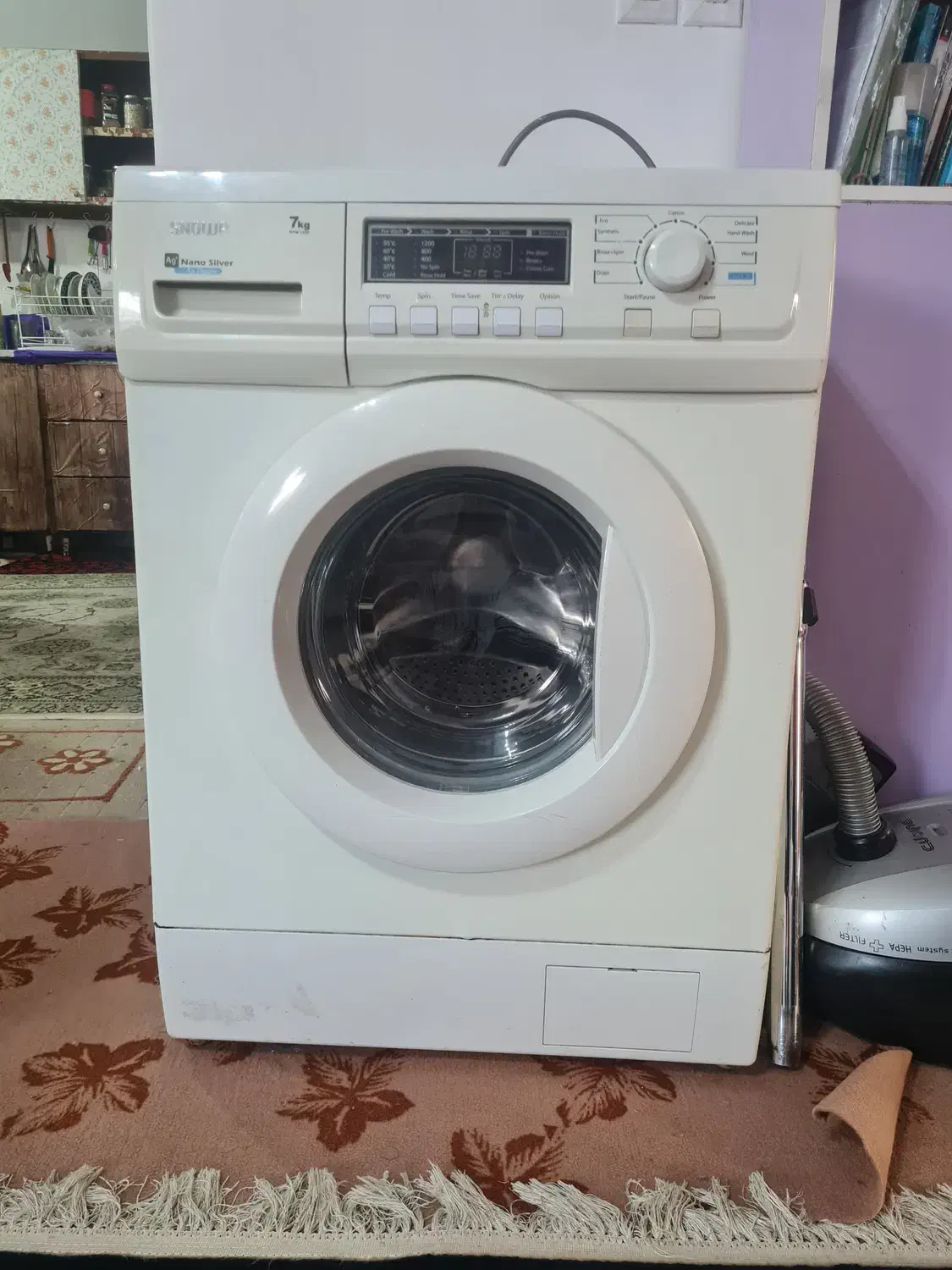 لباسشویی نانو سیلور اسنوا ۷ کیلویی|ماشین لباسشویی و خشک‌کن لباس|رودسر, |دیوار