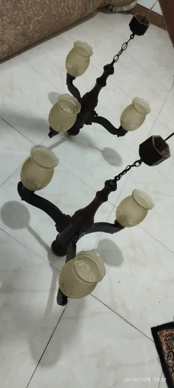 لوستر چوبی|لوستر و چراغ آویز|فردیس, شهرک شهید حسینی|دیوار