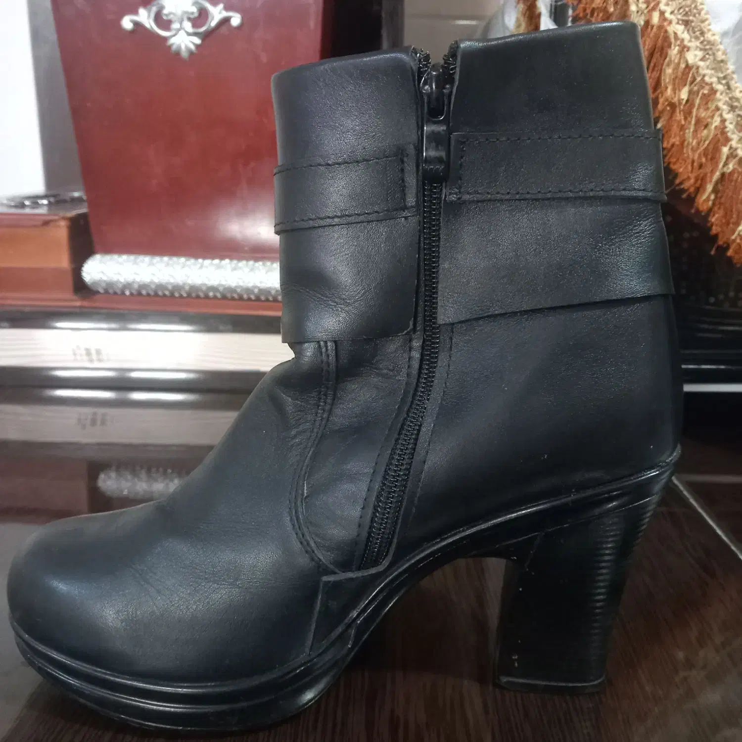 چکمه چرم سایز۴۰|کیف، کفش، کمربند|فولادشهر, مسکن مهر فولادشهر|دیوار