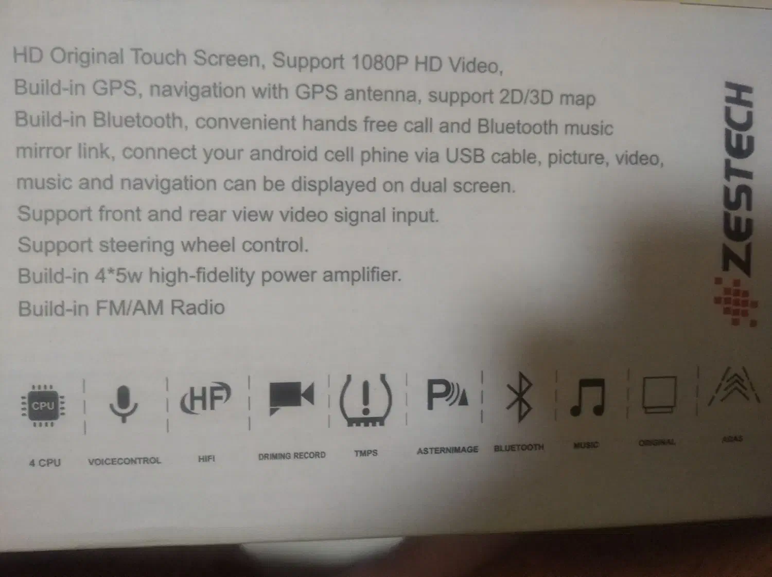 فروش مانیتور ماشین Zestech|قطعات یدکی و لوازم جانبی|بندر امام خمینی, |دیوار