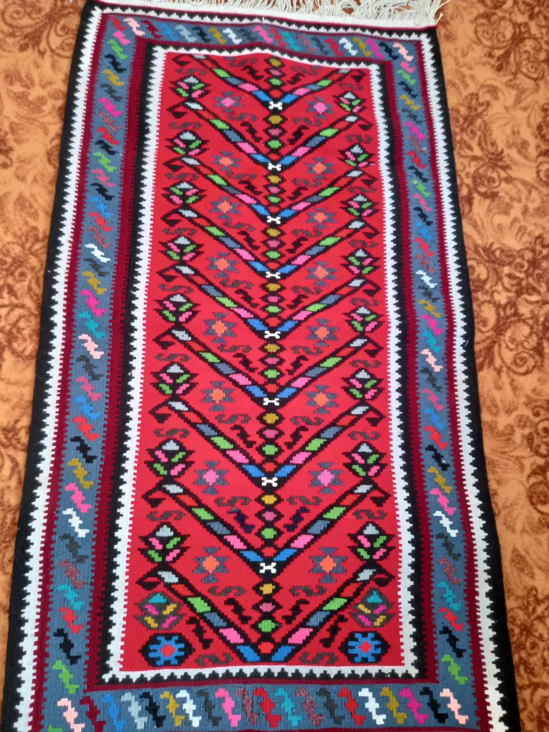 گلیم دست بافت|گلیم، جاجیم، گبه|زنجان, |دیوار