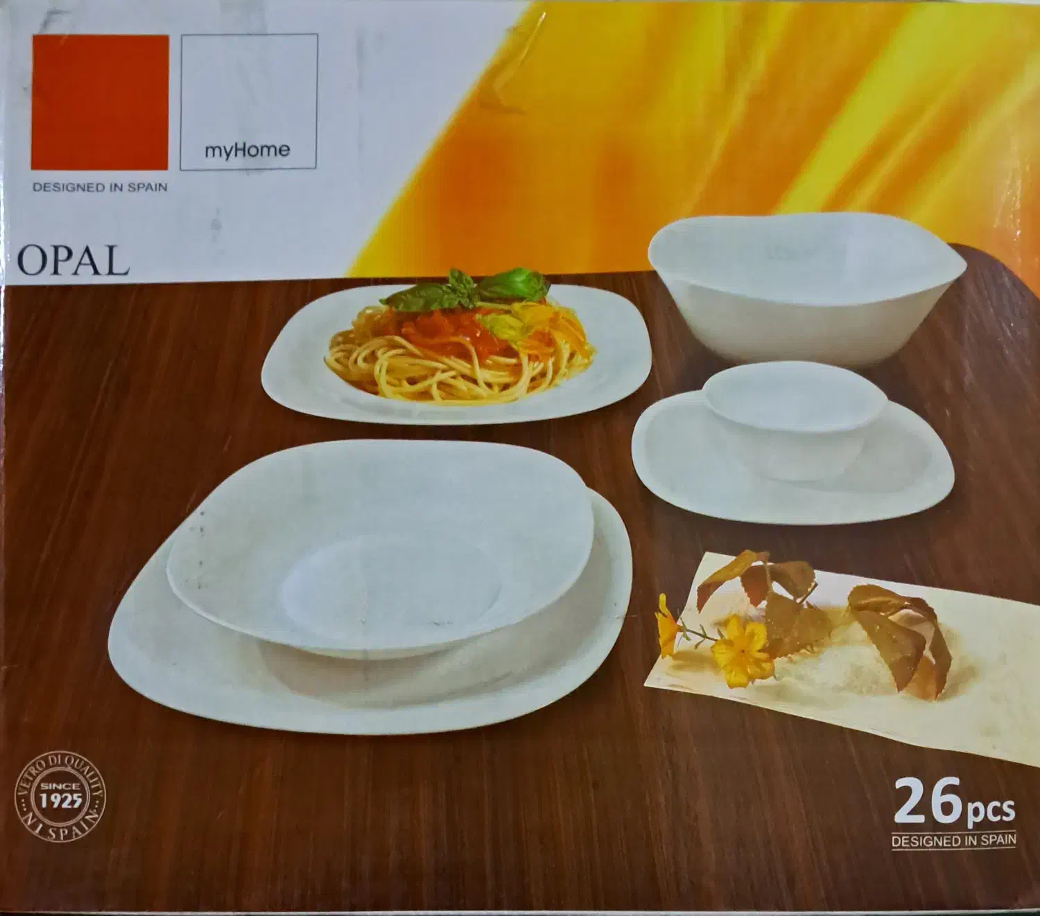 سرویس آرکوپال اسپانیایی ۲۶ پارچه|ظروف سرو و پذیرایی|رشت, معلم|دیوار