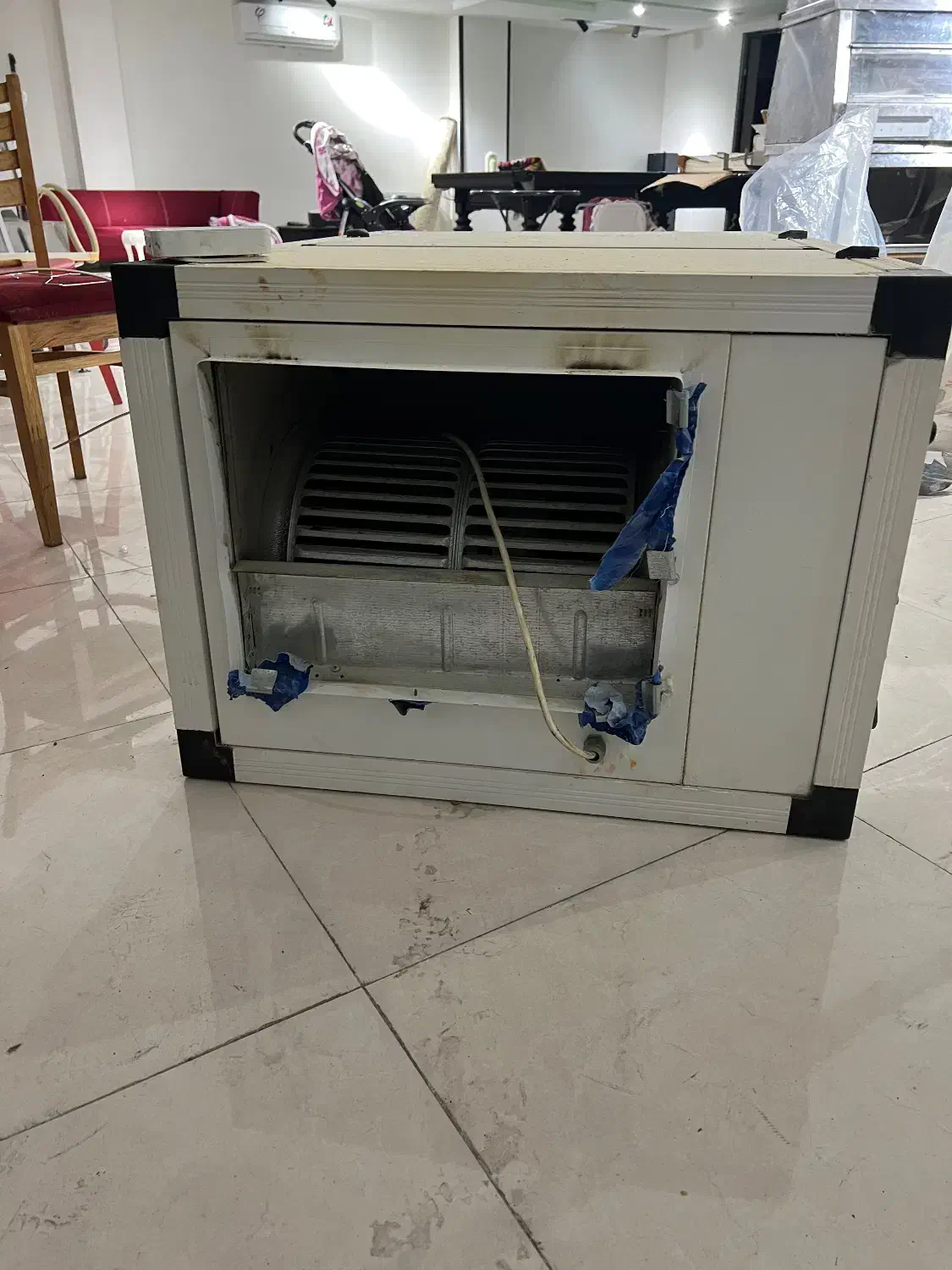 کولر ۵۰۰۰ سقفی بقل زن|کولر آبی|شیراز, چوگیاه‎|دیوار