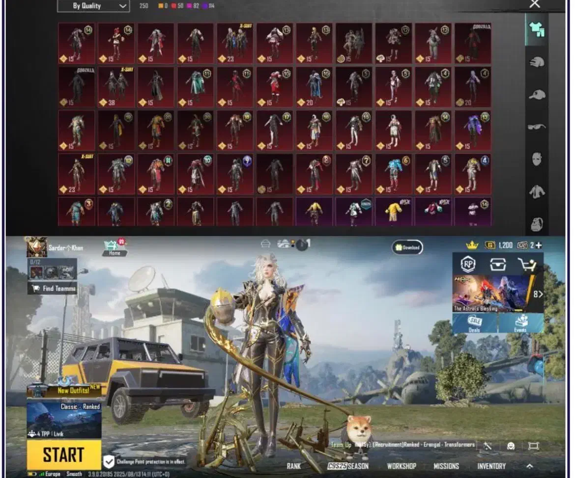 اکانت پابجی مبایل با بهترین قیمت لول ۷۷|کنسول، بازی ویدئویی و آنلاین|بوکان, |دیوار