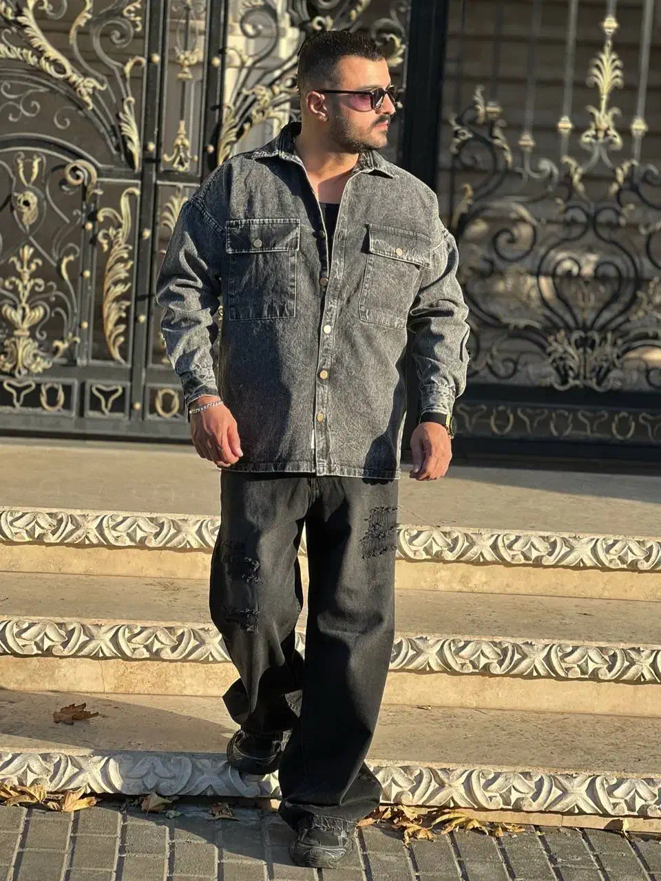 پیراهن کتی جین باکسی|لباس|مشهد, کوه سنگی|دیوار