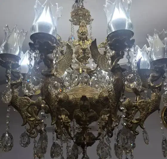 3عدد لوستر برنجی نو|لوستر و چراغ آویز|اراک, |دیوار