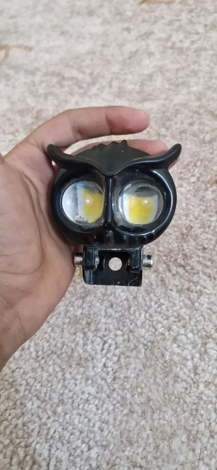 چراغ جغدی زرد و سفید|لامپ و چراغ|برازجان, |دیوار