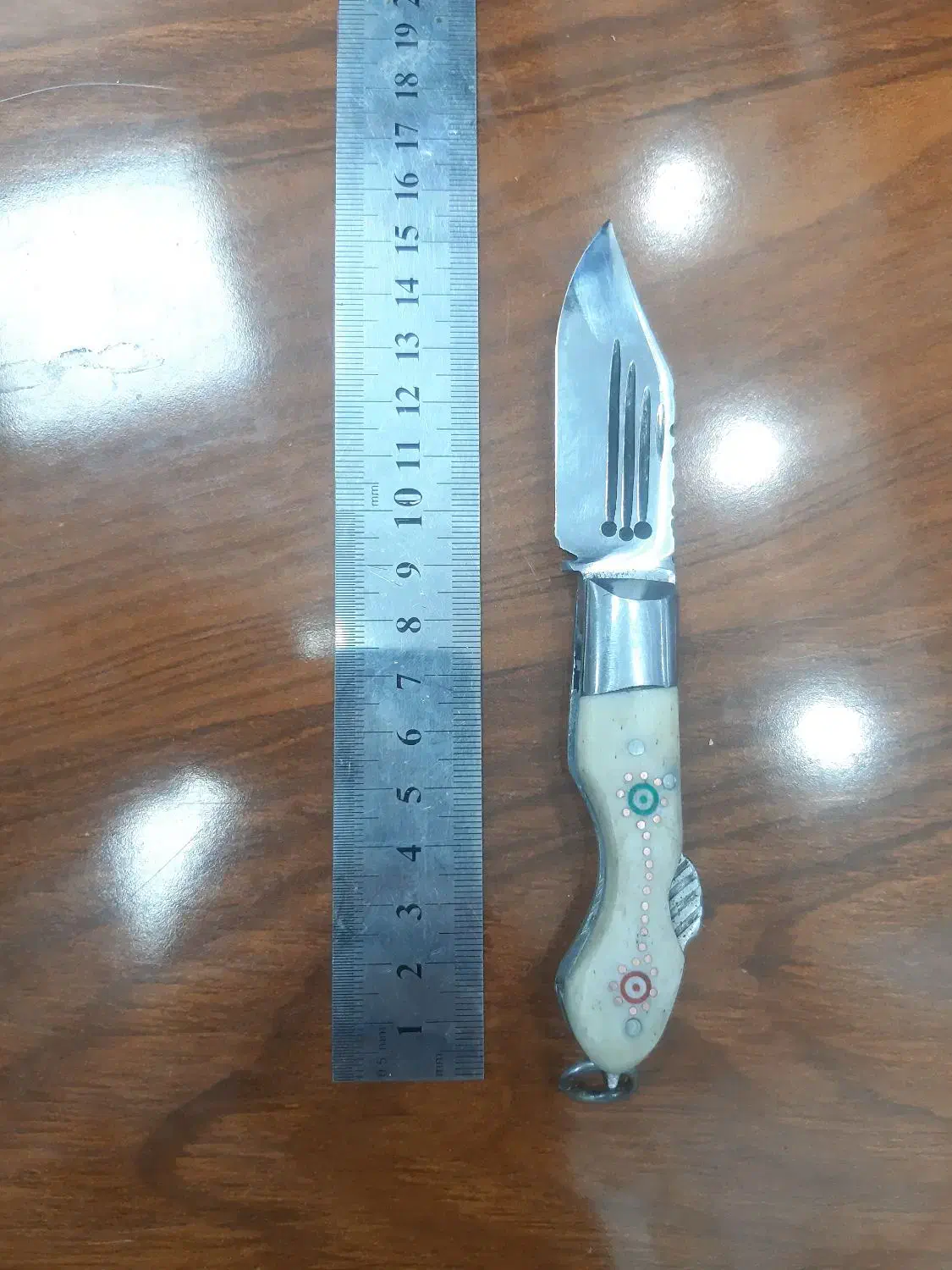 چاقوی بابا دستساز تیغه فولاد خالص دسته سفید|کوهنوردی و کمپینگ|تبریز, |دیوار