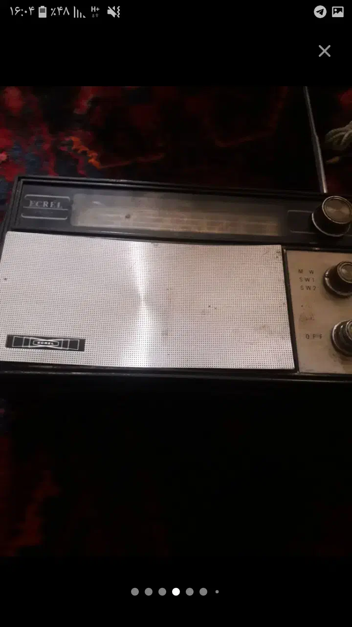 یک دستگاه رادیو قدیم ساخت ژاپنی|سیستم صوتی خانگی|بروجرد, |دیوار