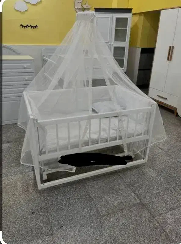 تخت گهواره نوزاد|تخت و سرویس خواب|قرچک, باقرآباد|دیوار