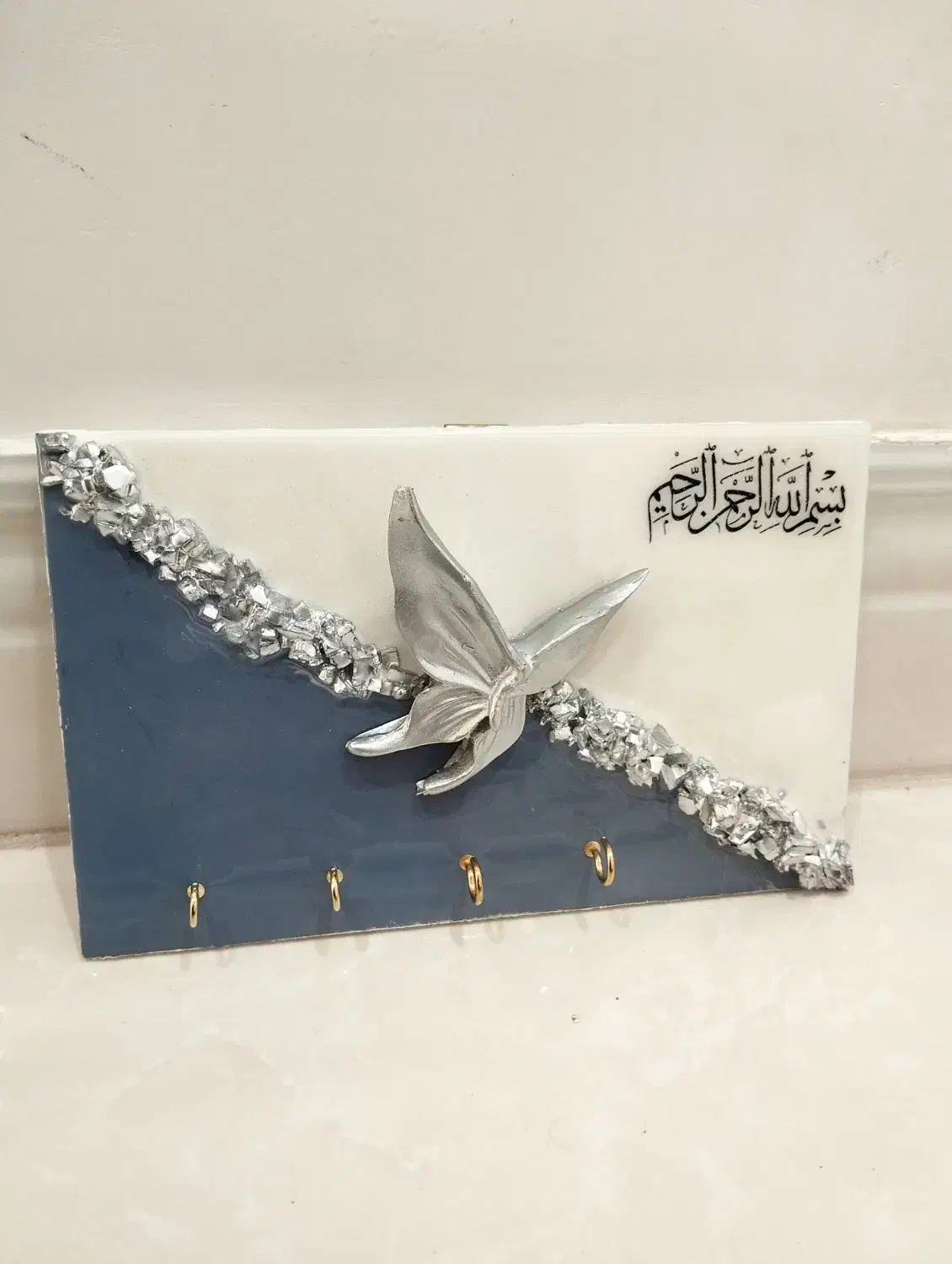 جا کلیدی دیواری رزینی|صنایع دستی و سایر لوازم تزئینی|قروه, |دیوار