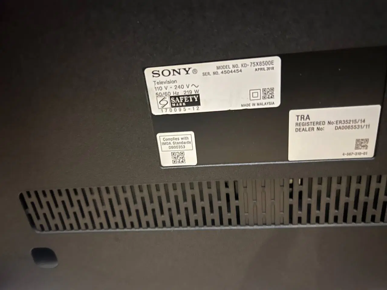 sony 75 اینچ|تلویزیون و پروژکتور|تهران, عباسآباد|دیوار