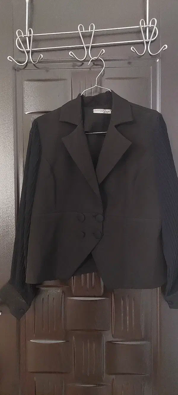 کت مشکی آستین پلیسه|لباس|کازرون, |دیوار