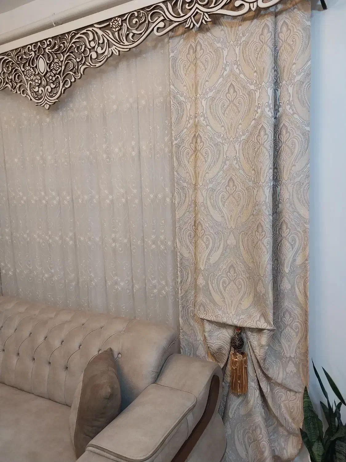 پرده پذیرایی ۳ متری|پرده، رانر، رومیزی|صومعه‌سرا, |دیوار