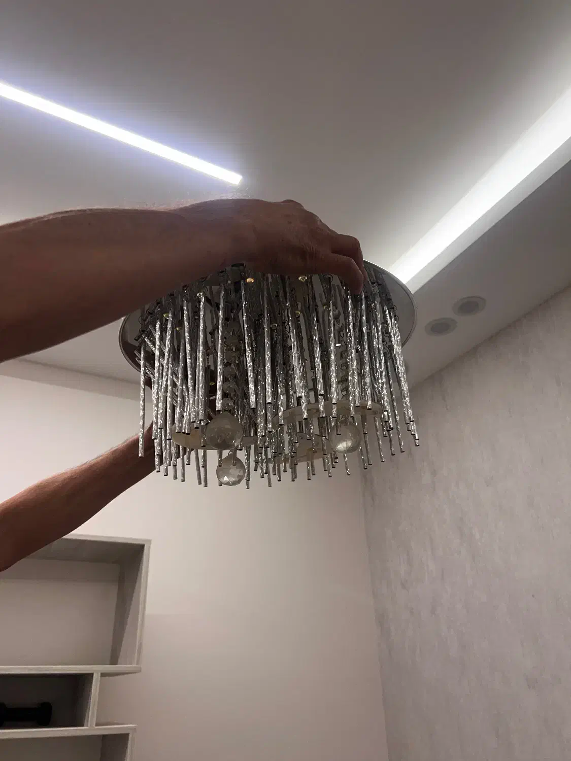 لوستر|لوستر و چراغ آویز|رشت, باهنر|دیوار