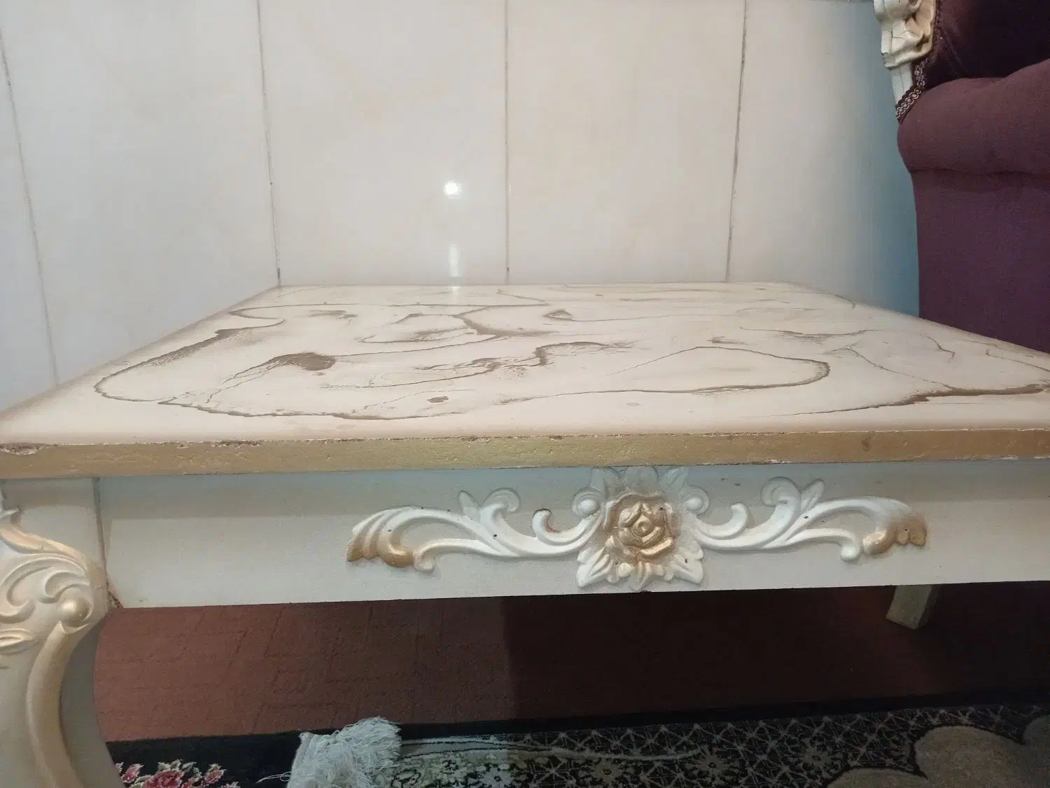 مبل هفت نفره سلطنتی همراه با سه عدد میز عسلی|مبلمان خانگی و میز عسلی|زابل, |دیوار