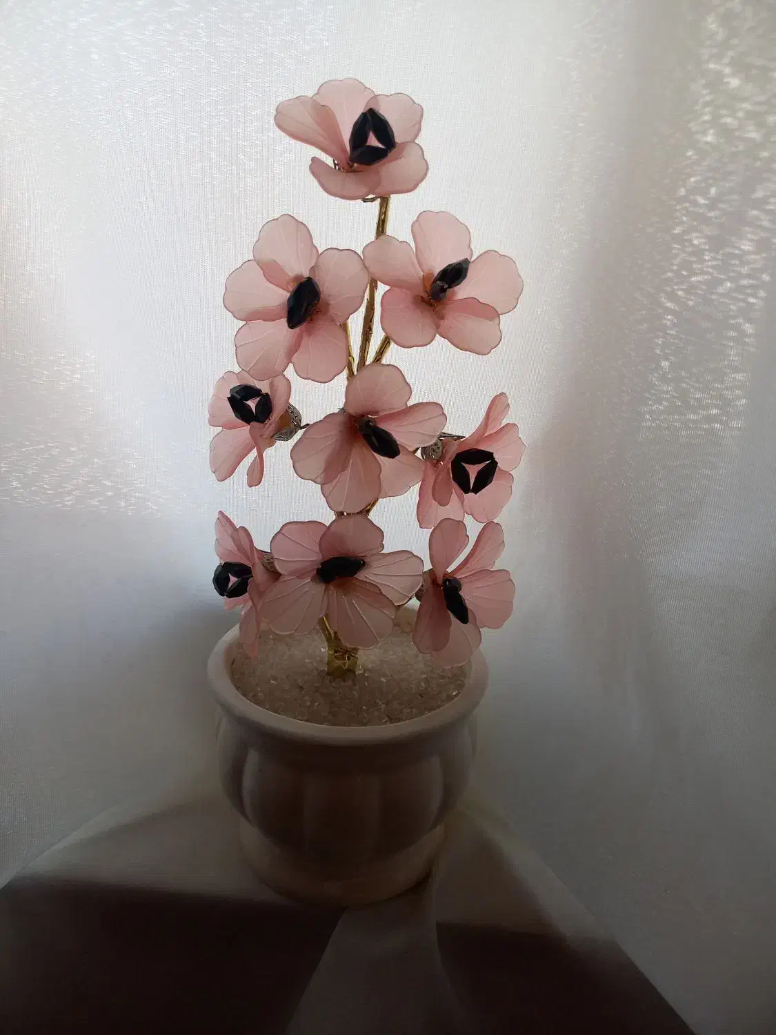 گل کریستالی باگلدان سالم ونو|گل مصنوعی|مراغه, |دیوار