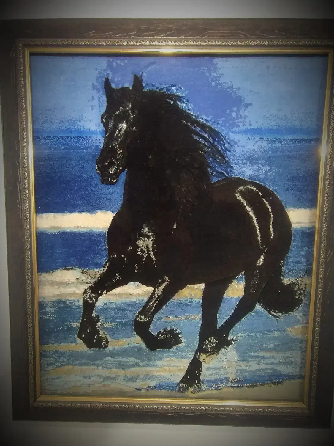 تابلو فرش دستبافت منحصر به فرد|تابلو فرش|بهشهر, |دیوار