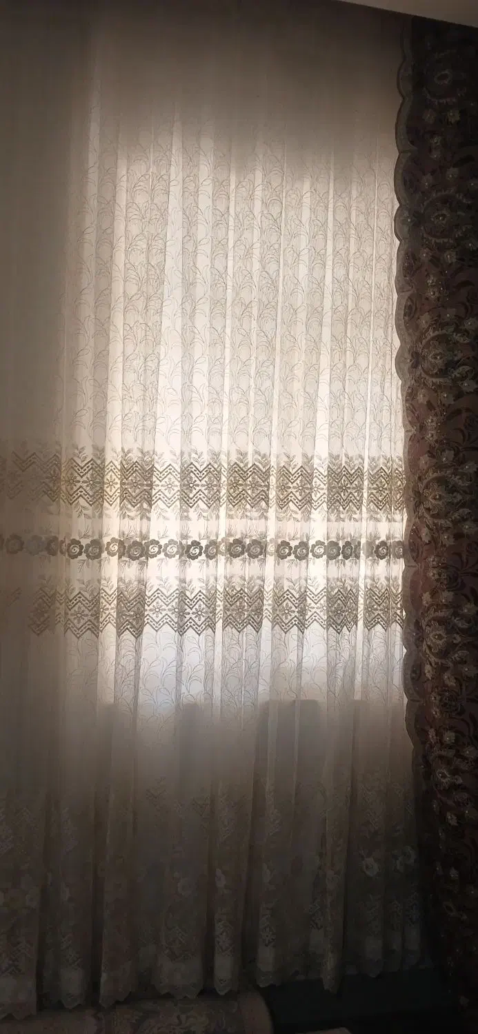 فروش پرده پذیرایی سالم باچوپ پرده وزیرپرده|پرده، رانر، رومیزی|تاکستان, |دیوار