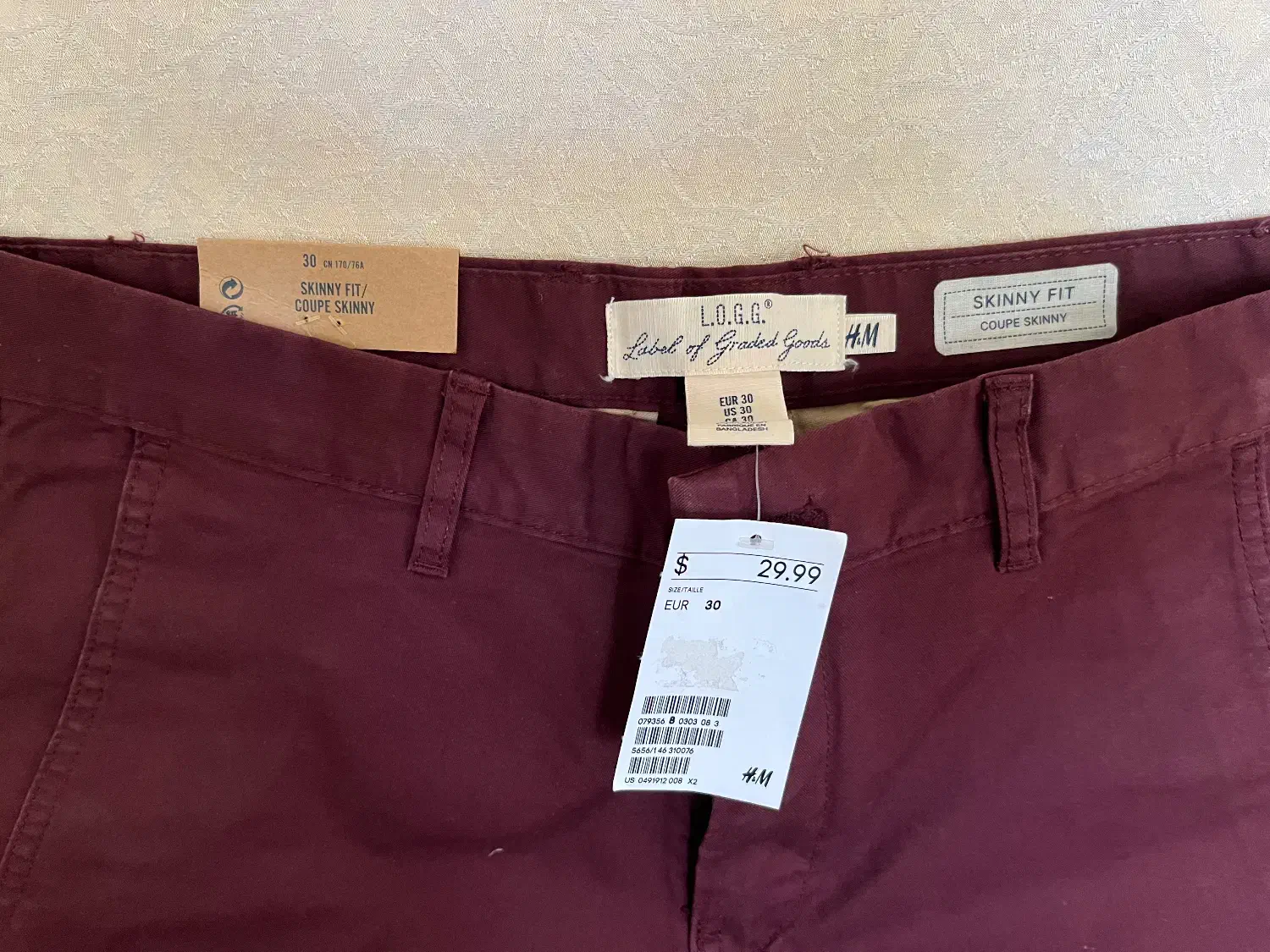 شلوار H&M اصل سایز ۳۰ نو با تگ (سوغاتی آمریکا)|لباس|تهران, کوی فراز|دیوار