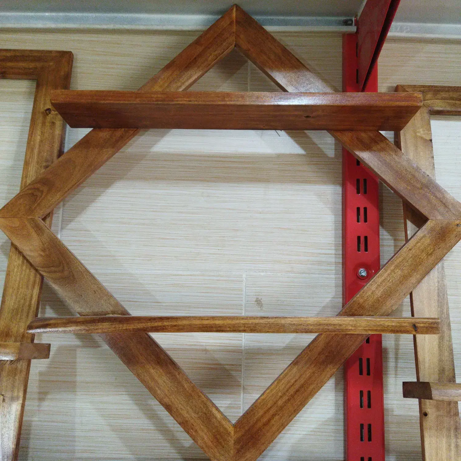 شلف دیواری چوبی مناسب انواع دکوراسیون|کتابخانه، شلف، قفسه‌های دیواری|کرمانشاه, |دیوار