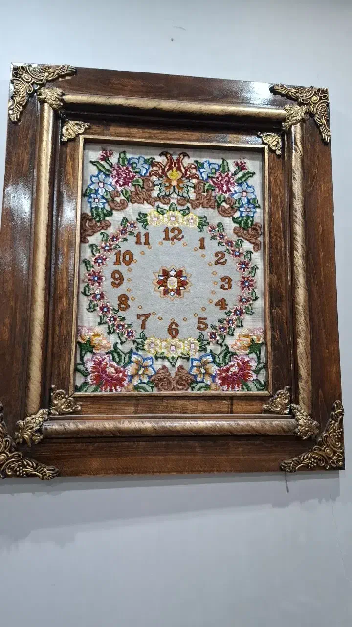 تابلو فرش طرح ساعت|تابلو فرش|اسلام‌شهر, شهرک واوان|دیوار