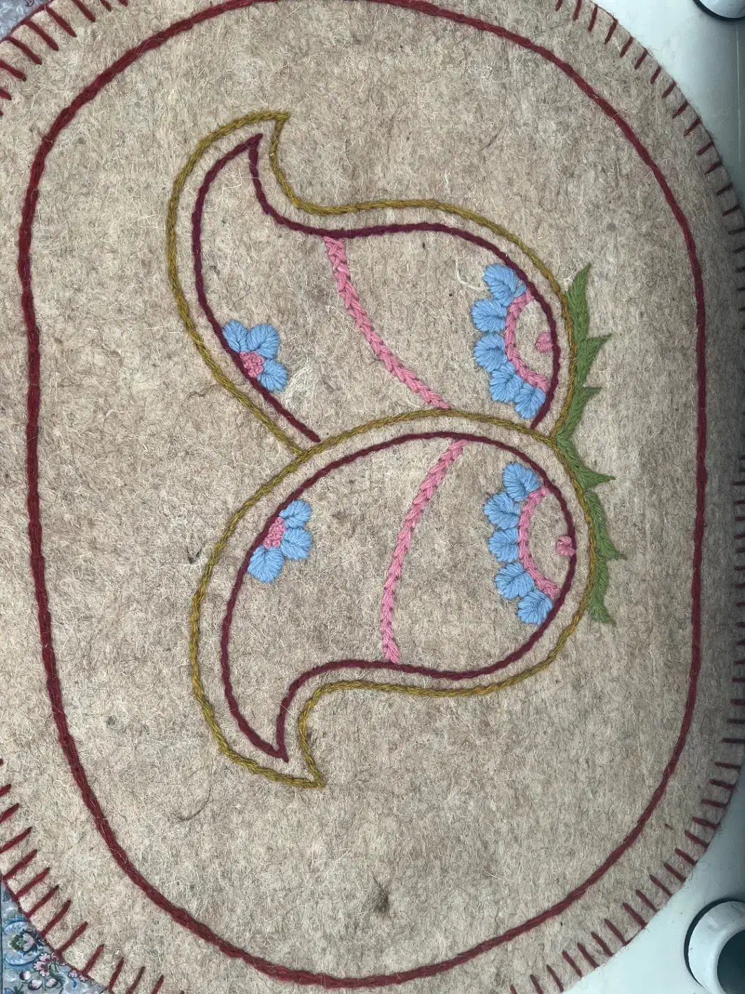 نمدپشم گوسفندی خالص طبیعی|گلیم، جاجیم، گبه|زنجان, |دیوار