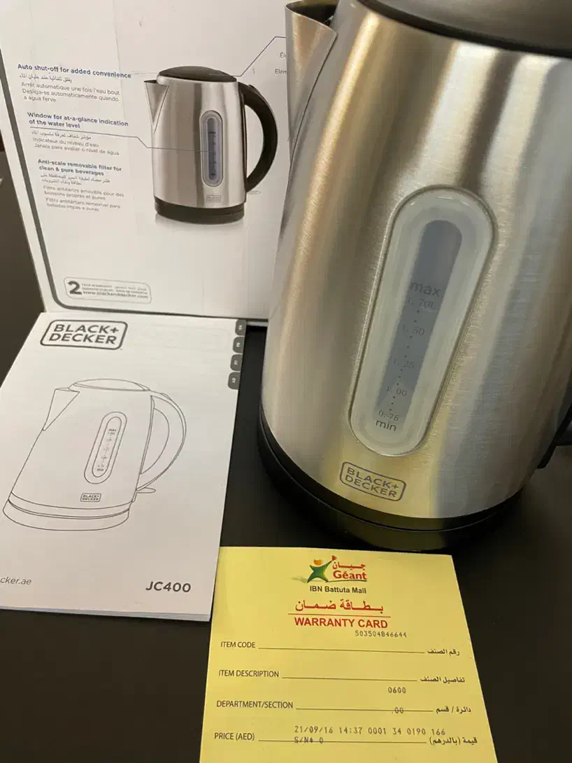 کتری برقی بلک اند دکر Black and Decker|اجاق گاز و لوازم برقی پختوپز|تهران, شهرک غرب|دیوار