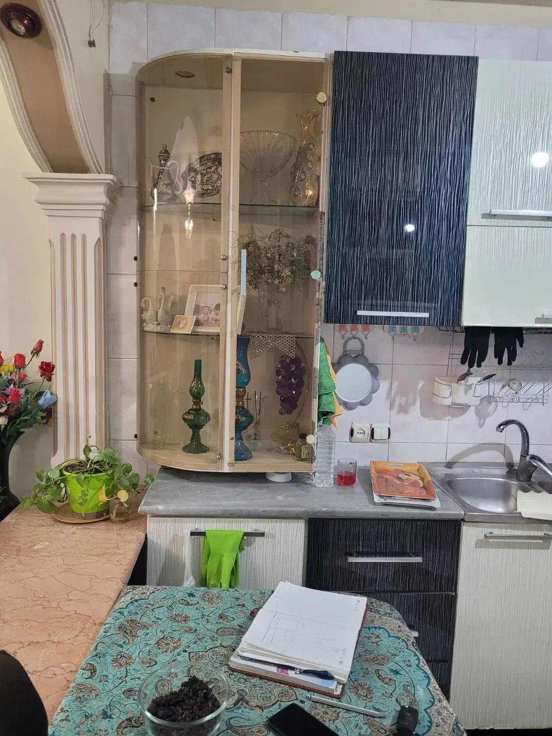 کابینت بدنه فلز درب هایگلاس|مصالح و تجهیزات ساختمان|قزوین, |دیوار