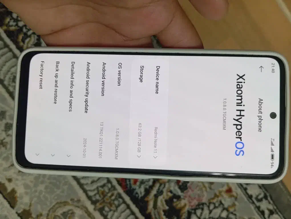 گوشی موبایل شیائومی نوت۱۱   xiaomi note11 رضوانشهر|موبایل|بندر انزلی, بشمن|دیوار