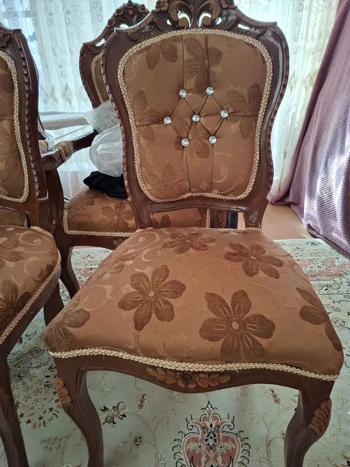 میز غذا خوری ومبل|میز و صندلی غذاخوری|خوی, |دیوار