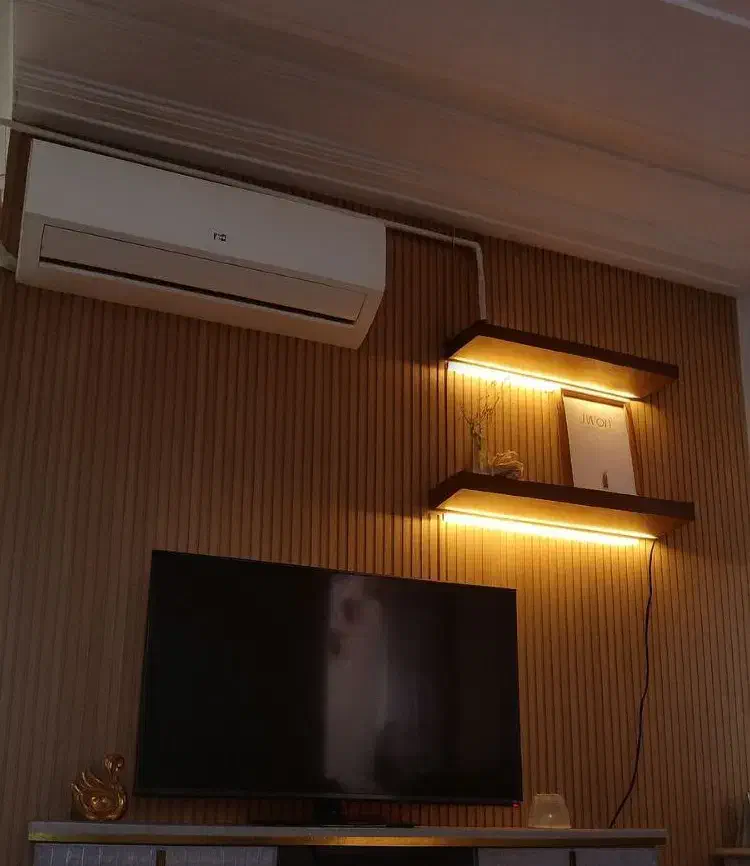 شلف های هدلایتی ماه دکور|کتابخانه، شلف، قفسه‌های دیواری|رشت, استادسرا|دیوار