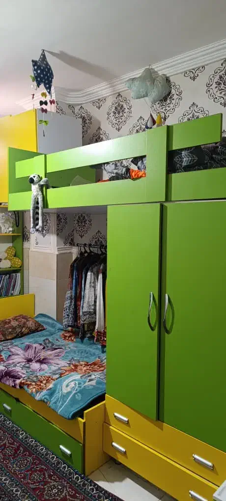 تخت خواب دوطبقه سرویس کامل|تخت و سرویس خواب|زاهدان, |دیوار