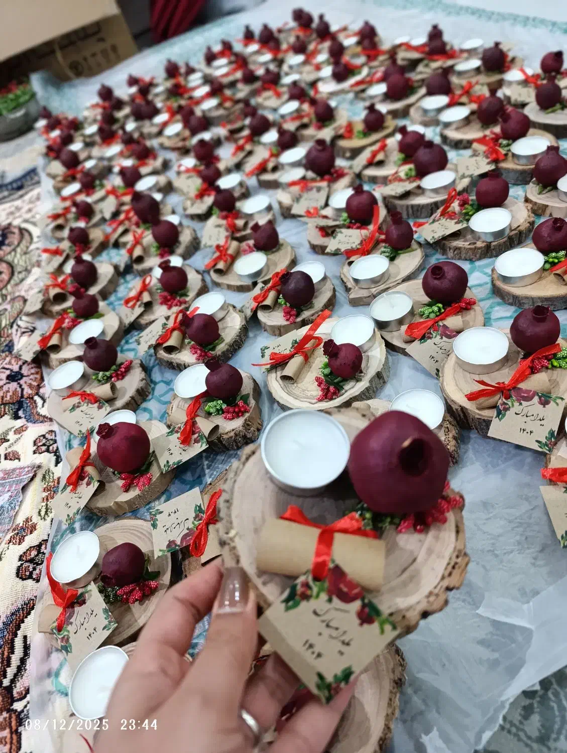 گیفت یلدا مدارس چوبی شمع فال انار لیبل یلدا شکوفه|صنایع دستی و سایر لوازم تزئینی|مشهد, خواجه ربیع|دیوار