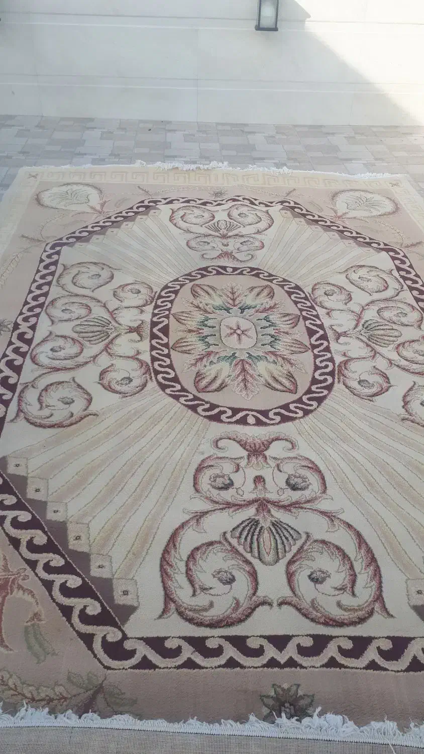 ۲تخته فرش ۹متری کرم|فرش|قائم‌شهر, |دیوار