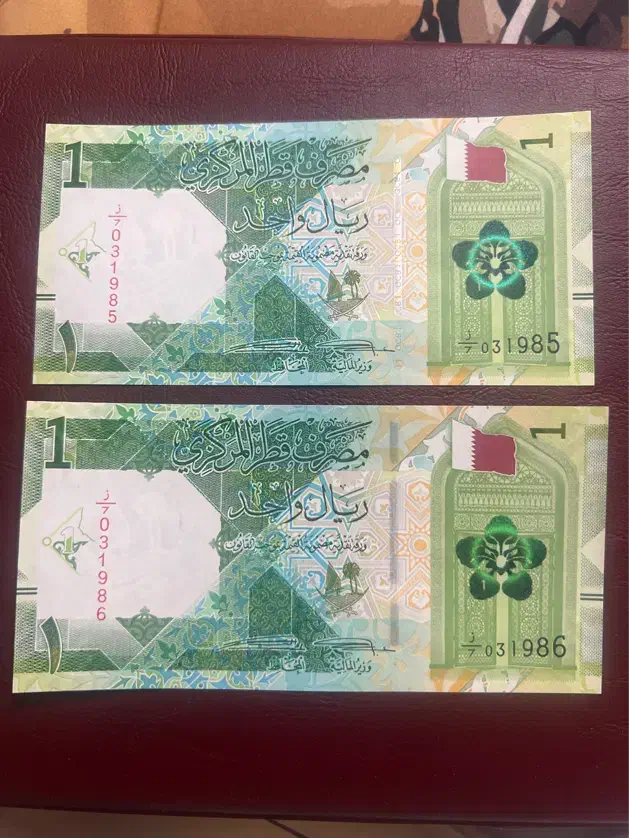 اسکناس ۱ ریال قطر ارز رایج|کلکسیون سکه، تمبر، اسکناس|اراک, |دیوار