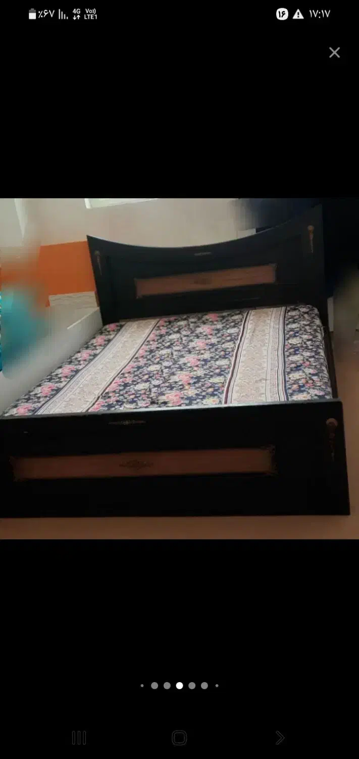تخت خواب چوبی دونفره بدون دوشک برای فروش|تخت و سرویس خواب|زنجان, |دیوار