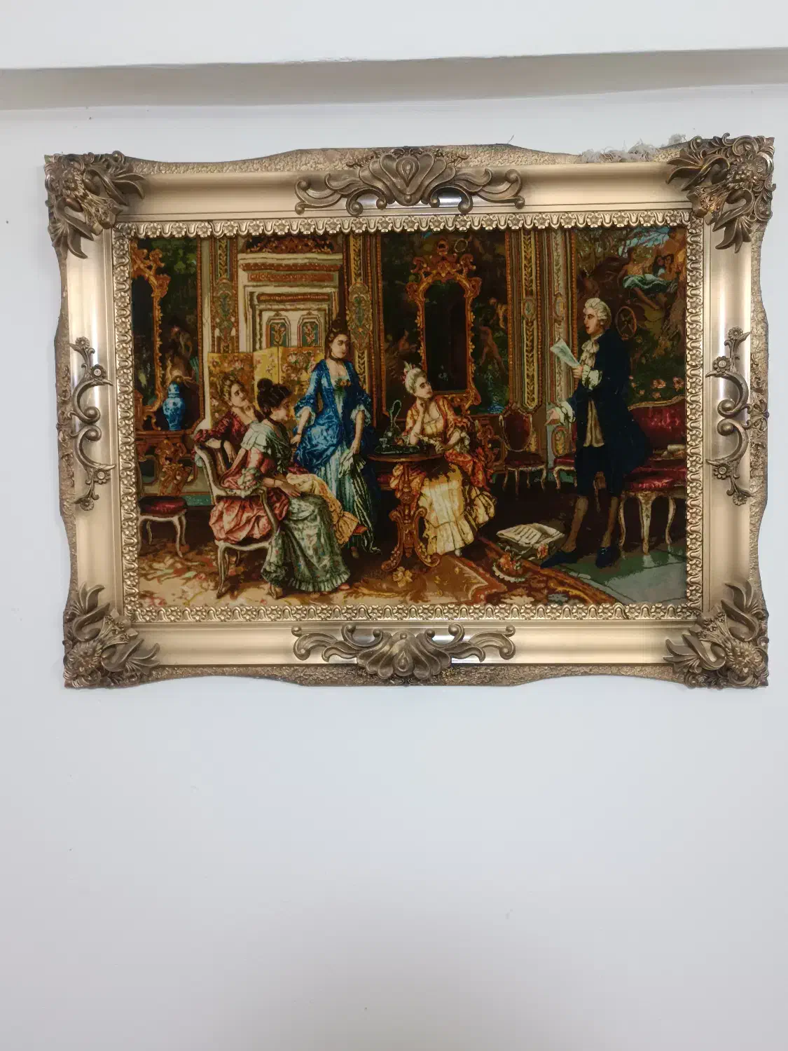 تابلو فرش شاعر جوان|تابلو فرش|کرمانشاه, |دیوار