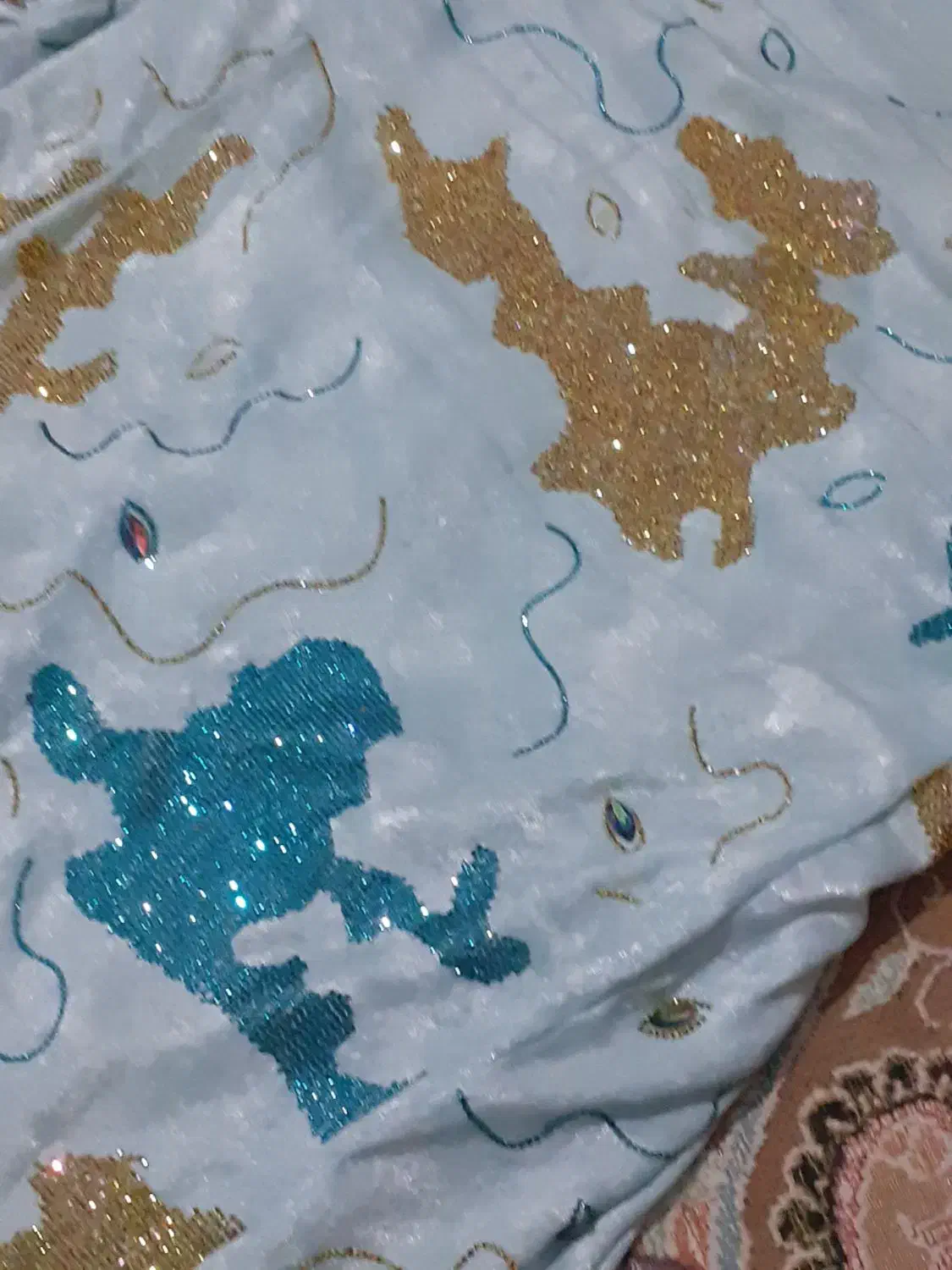 پارچه طلاکوب اصل|لباس|زاهدان, |دیوار