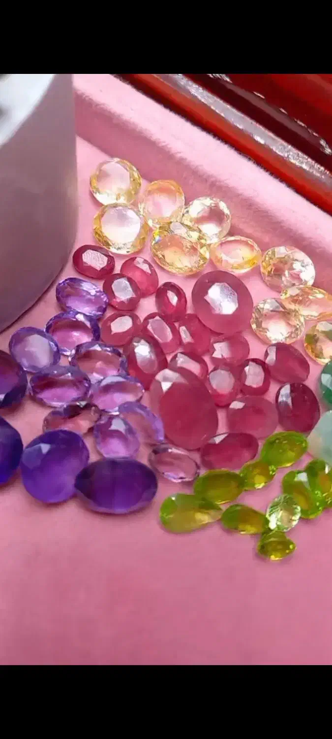 یاقوت زبرجد آمیتیست سیترین نگین طبیعی انگشترفیروزه|جواهرات|قم, هفت تیر|دیوار